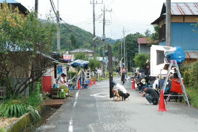 益子町内のお店を借りて撮影　　©2007「檸檬のころ」製作委員会